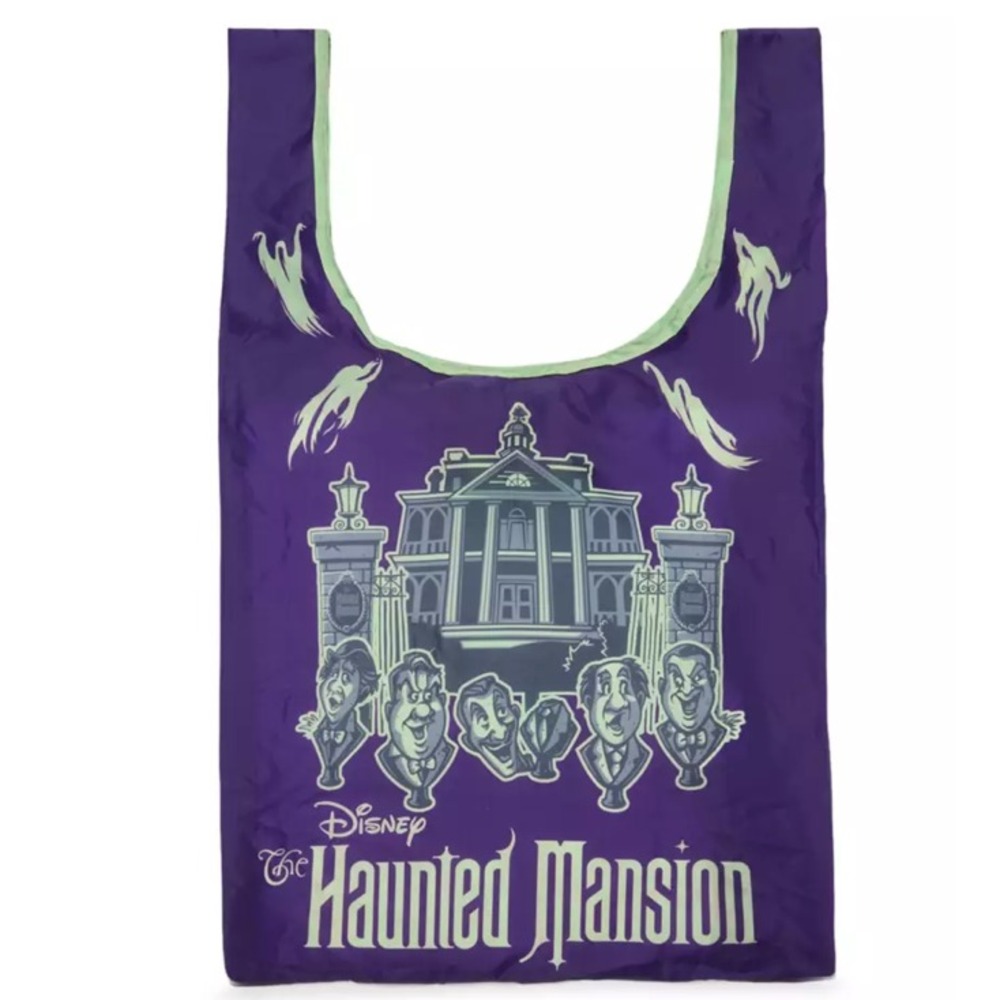 Disney Parks Haunted Mansion Packable Tote Bag Tomb Sweet Tomb Reusable NWT